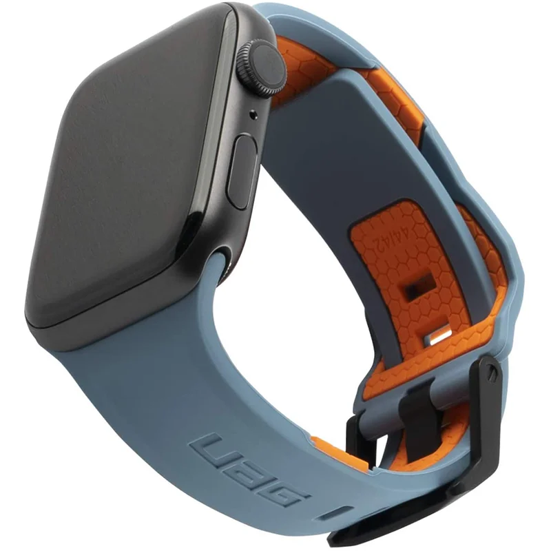 

Ремешок силиконовый для Apple Watch band 44/45 мм 40/41 мм, двухцветный браслет из метеорита для apple watch series 7 6 SE 5