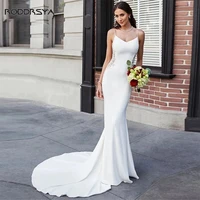 lace appliques mermaid wedding dresses 2022 sweep train elegant custom made charming bridal gowns vestido de novia customize