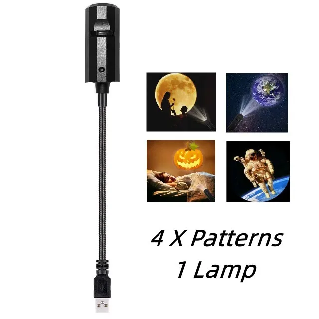 Светодиодный лунный проектор лампа для создания атмосферы ночник селфи