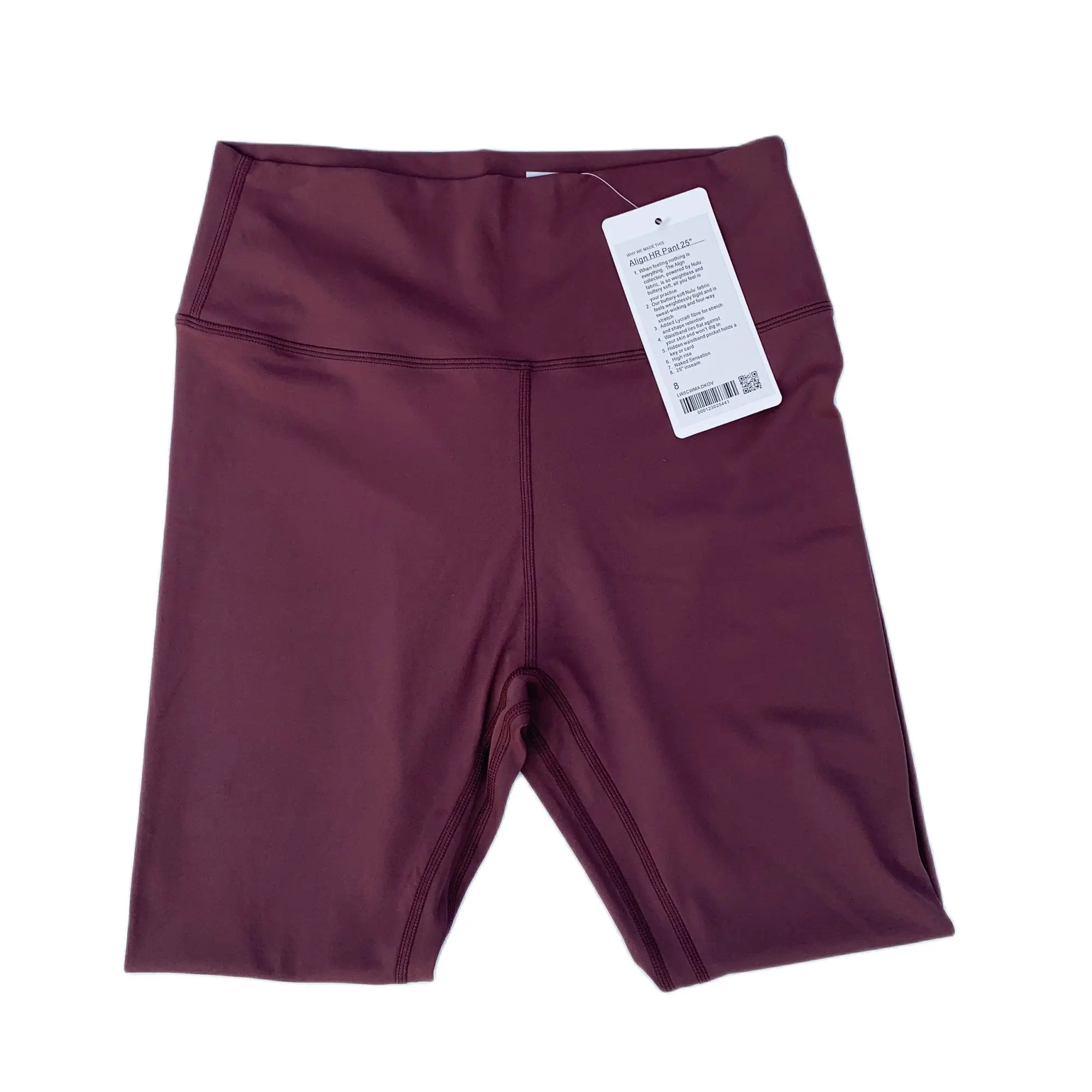 25 Inch Inseam With Inner Pocket Leggings High Rise Leggings Naked Sensation Yoga Pants Soft Gym Jogging Exercise Tights