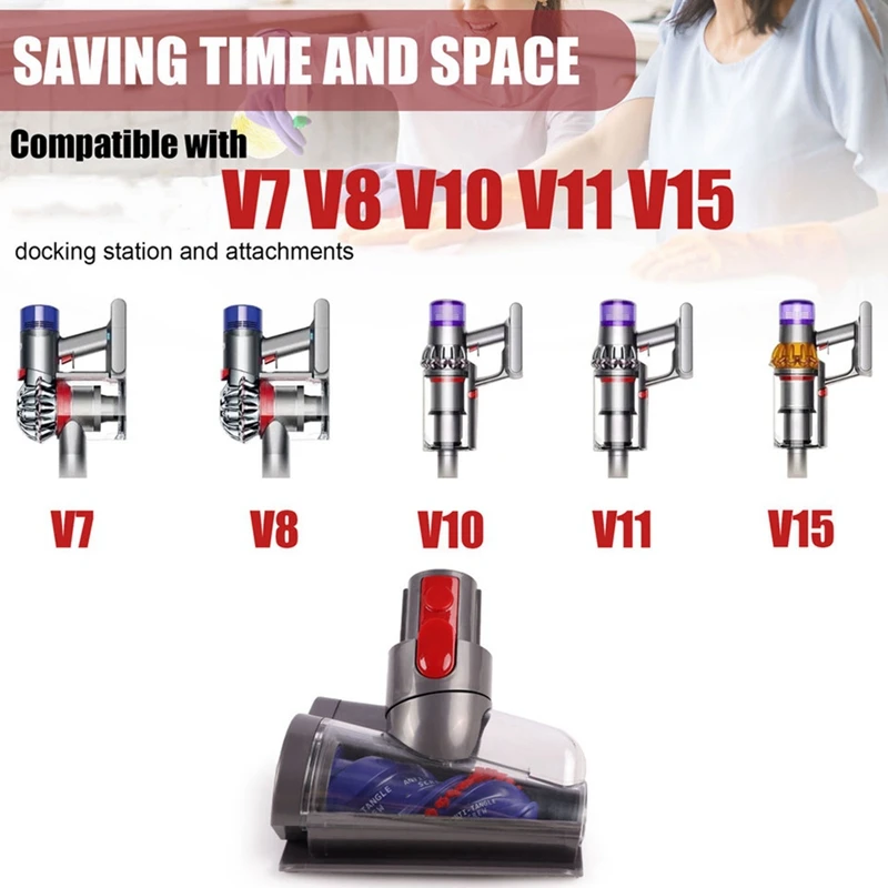 Мини-моторизованная насадка против запутывания для Dyson V7 V8 V10 V11 V15 вакуумные