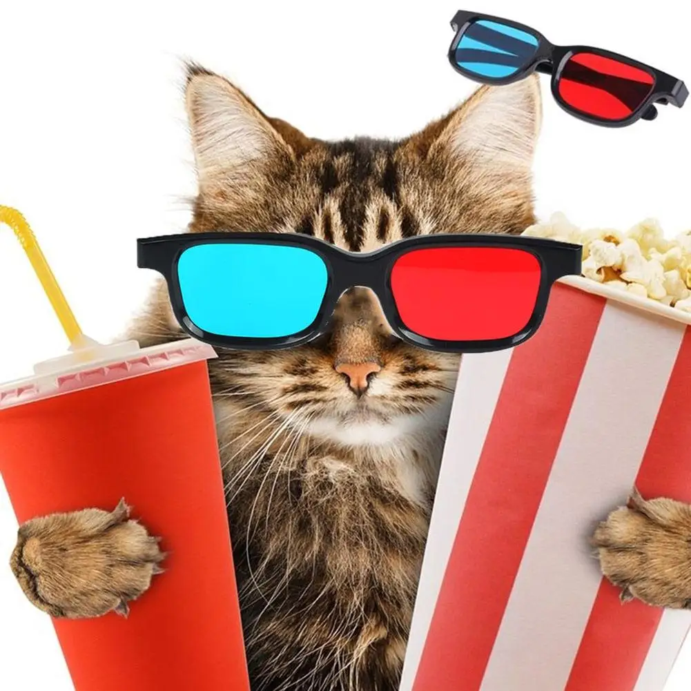 

Black Frame Universal 3D Plastic Glasses/Oculos/Red Blue Cyan 3D Glass Anaglyph 3D Movie Game DVD Vision/cinema New