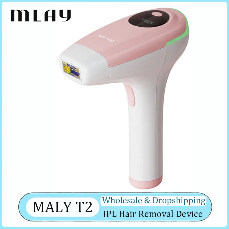 MLAY T2 IPL Hair Removal Laser Epilator 500000 Flashes Permanent Bikini Face Body Hair Remover Safe Electric Depilador Razor New