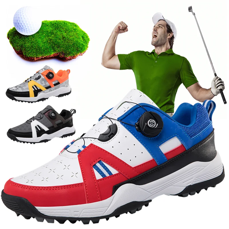 New Professional Women and Men's Golf Shoes Waterproof Non-slip Casual Breathable Outdoor Sports Men's Sneakers