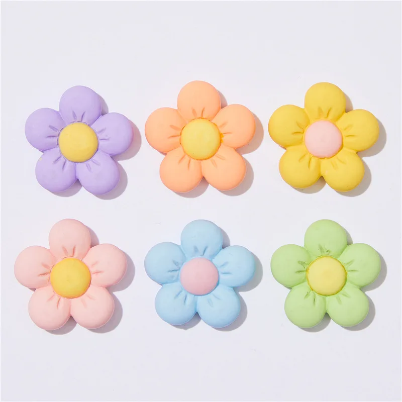 

kawaii resin cabochon sweet flower flatback accessories for diy jewelry making funny scrapbooking embellishment supplies