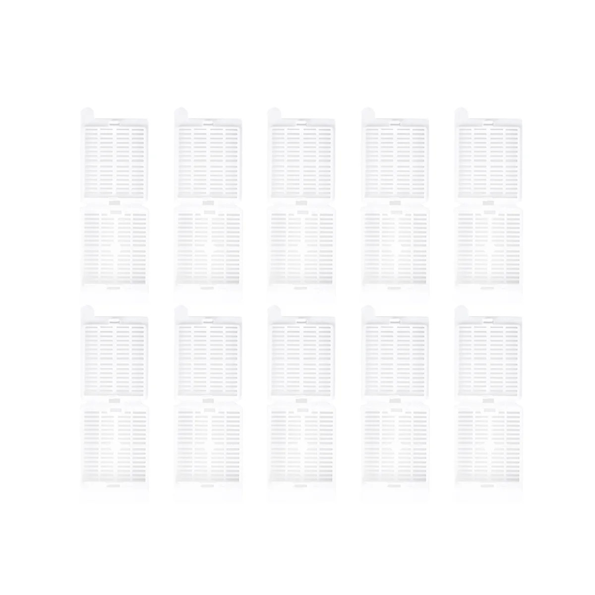 

200 PCS Plastic Scientific Cassettes Square Hole Tissue Processing Embedding Cassettes (White)