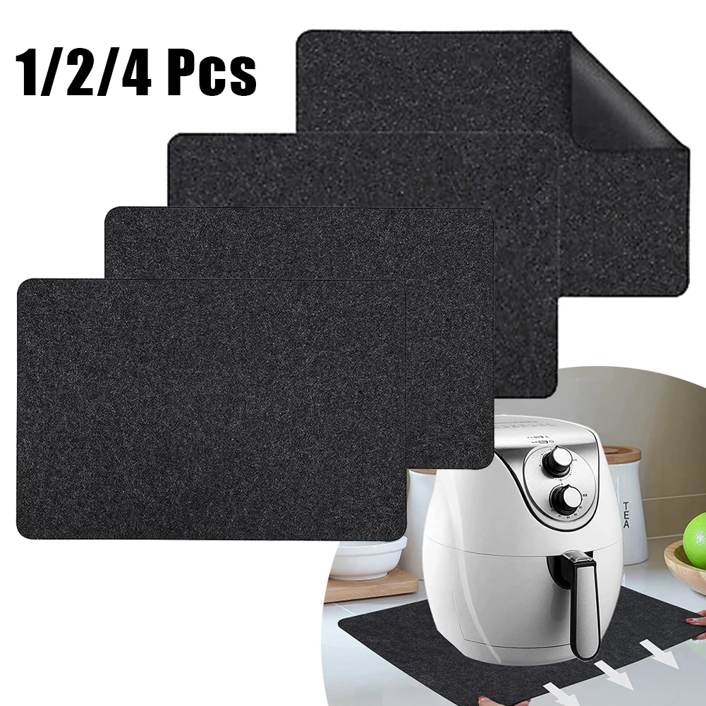 1/2/4 PC Non Slip Heat Resistant Mat Countertop Protector For Air Fryer Coffee Bread Maker Kitchen Dining Bar Bakeware