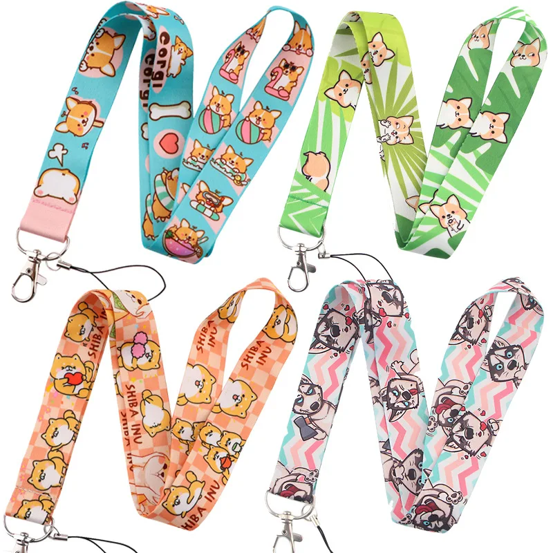 Милый Хаски корги шнурок брелок мультяшное животное многофункциональная