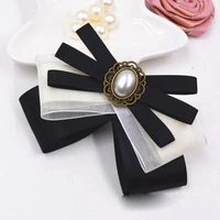 time limited direct selling brooches pin korean bowknot brooch collar flowers and bow tie college wind retro cloth corsage