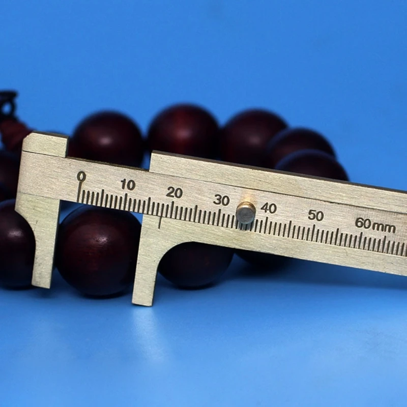 Штангенциркуль 0-80 мм латунная линейка с одной шкалой для измерения ювелирных