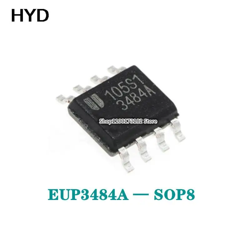 

10 PCS EUP3484AIDR1 import LCD power chip 3484a EUP3484A SOP8 can play