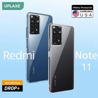 uflaxe original shockproof hard case for xiaomi redmi note 11 pro plus 5g note 11s 4k hd crystal clear anti yellow cover casing