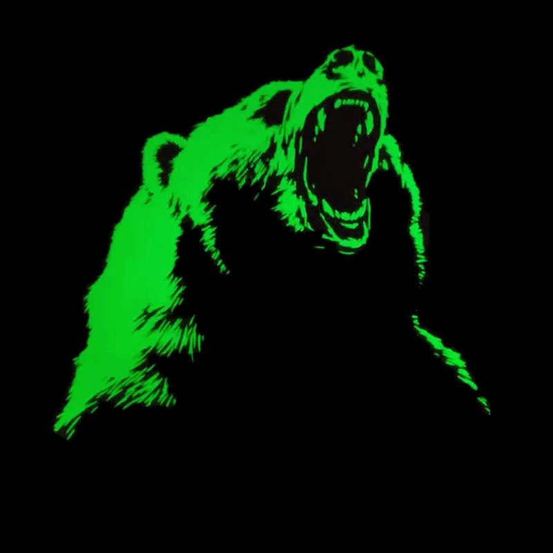 Теплопередающие нашивки из ПВХ флуоресцентный медведь сделай сам наклейки на