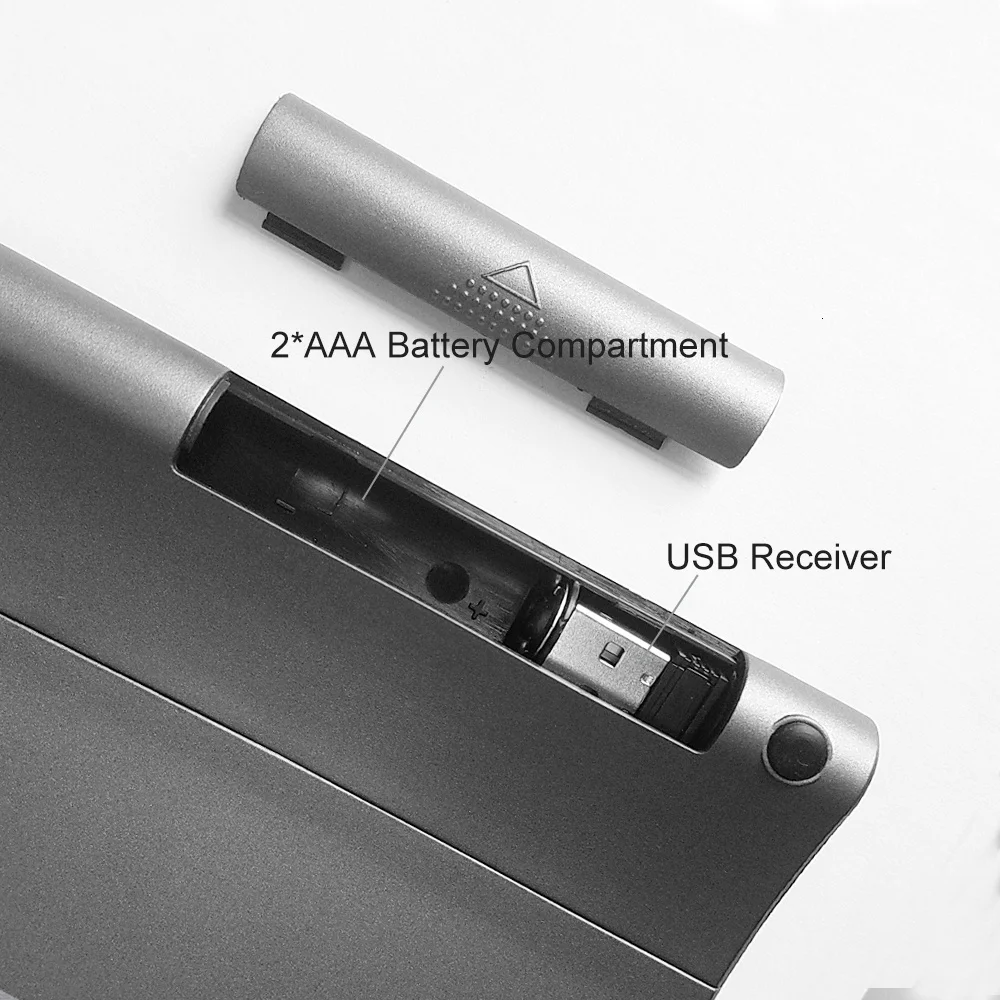 Тонкая беспроводная клавиатура 2 4G с тачпадом мышью и цифрами цифровая USB