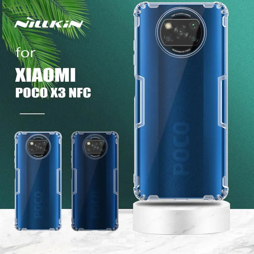 

For Xiaomi Poco X3 NFC Case Nillkin TPU Phone Case Soft Silicone Slim Protective Case Capa for Xiaomi Poco X3 NFC Global Version