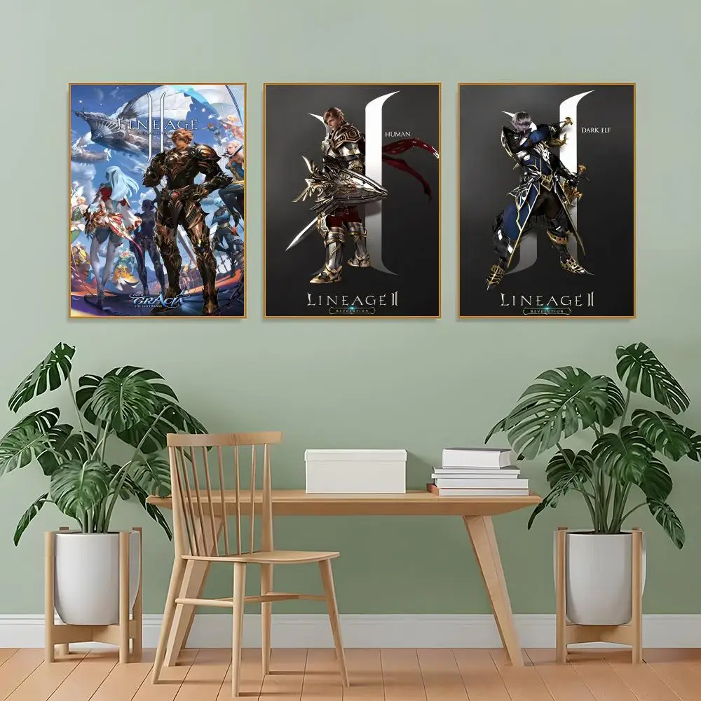 Фото Постер Game L-Lineage 2, художественный стильный настенный постер для дома, офиса, ванной комнаты ‌   Декор для дома №1
