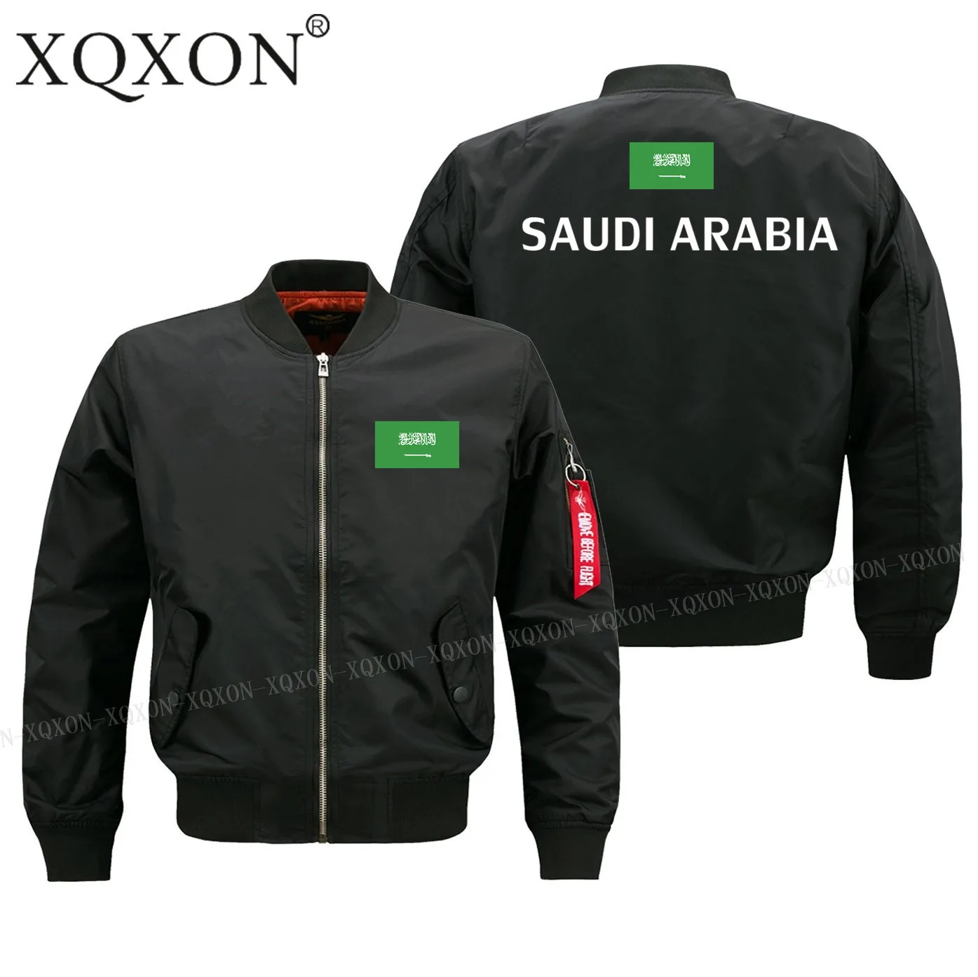 

New-Autumn Winter Saudi Arabia Flag Bomber Jacket High Quality Men Jackets Coats Zipper Man Jackets J189