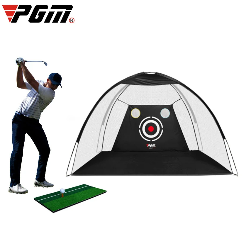 

2M Golf Practice Net Golf Cage Foldable Oxford Cloth Golf Hitting Cage Garden Grassland Golf Training Aids