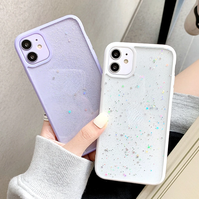 

Original For iPhone 11 12 13 mini Pro Max XS X XR 7 8 6 6S plus SE 2020 Soft Shockproof Cases Cover Candy Transparent Phone Case