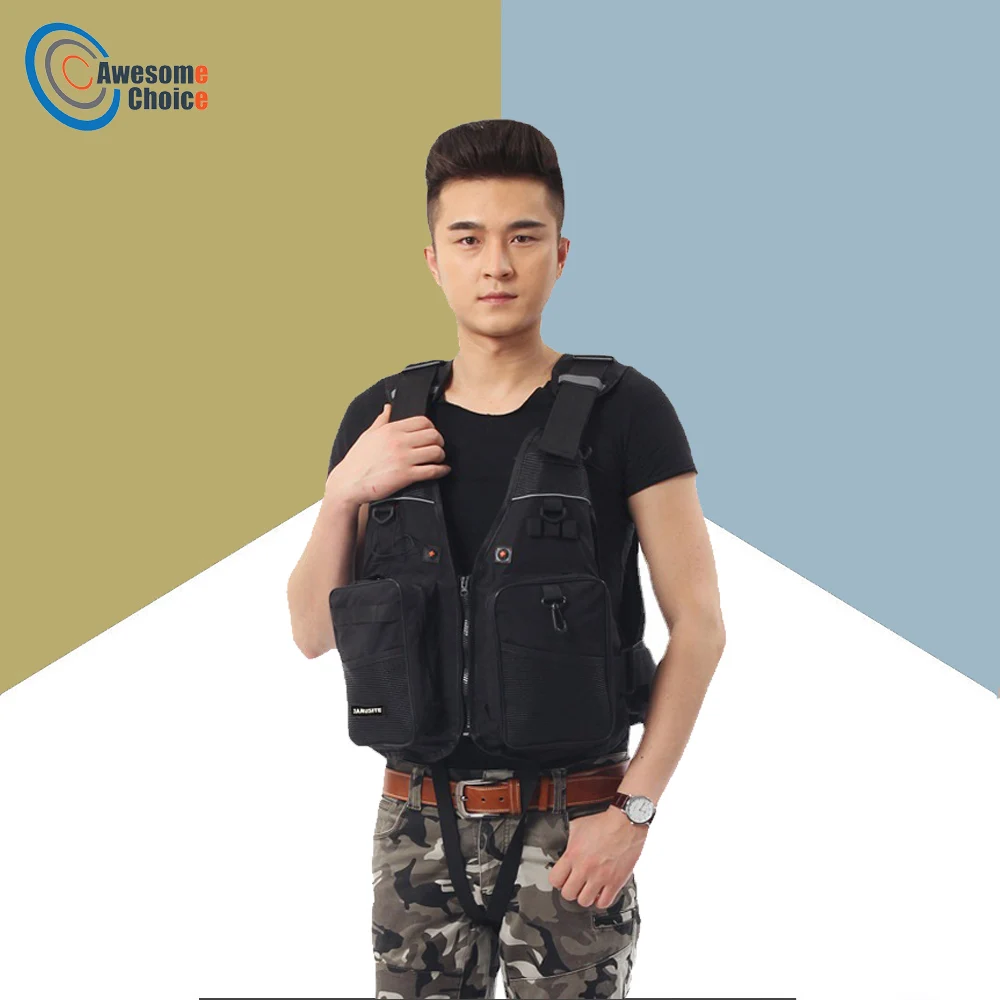 

Adult Professional Multi-pocket Drift Snorkeling Fly Fishing Vest Outdoor Hunting Angling Mesh Breathable Waterproof Waistcoat