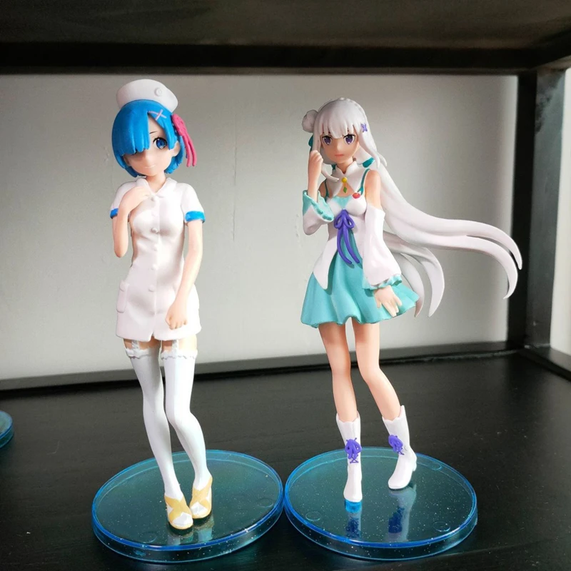 

Anime Re:Life In A Different World From Zero Rem Ram Maid Figure PVC Action Figure Collection Model Decoration Gift Toy 6PCS Set