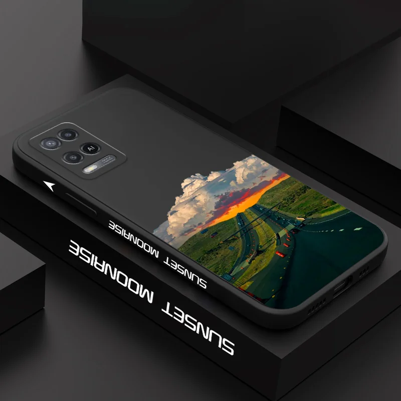 

Sunset Road Phone Case For OPPO A54 A74 A57 A96 A76 A36 A95 A12 A15 A15S A16 A16K A9 A5 2020 Reno 8 8Z 7 7Z 6 5 F9 4G 5G