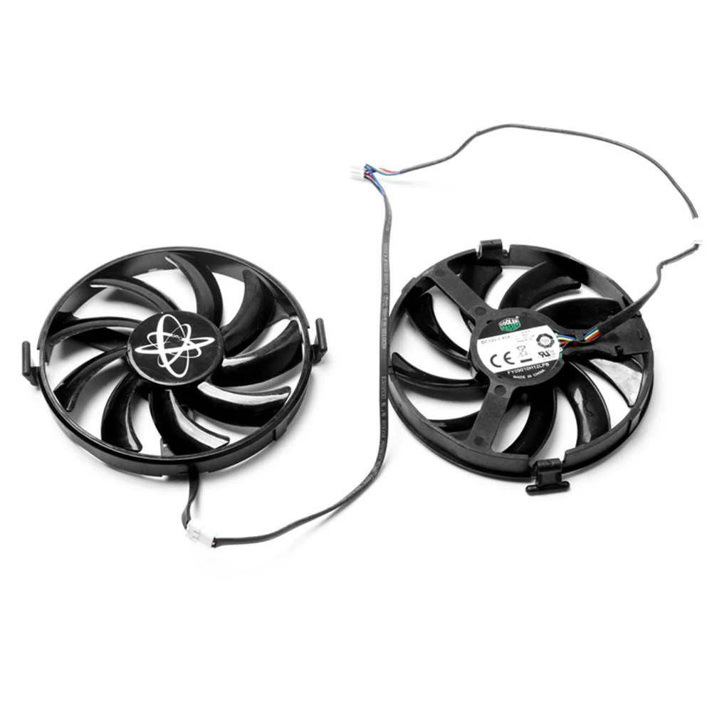 

1Pcs Cooling Fan Graphics Card Cooler FY09010H12LPB DC 12V 0.45A Replacement for XFX RX460 RX560 Cooler Accessories
