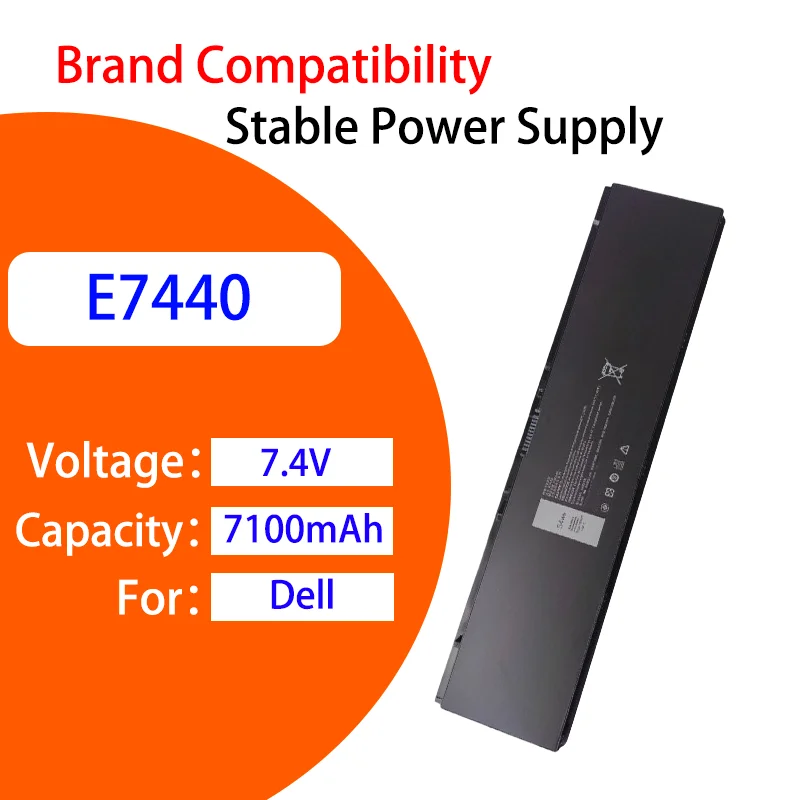 Фото Аккумулятор для ноутбука Dell 3RNFD E7440 E7450 3RNFD 34GKR F38HT PFXCR, 7100 мАч, 7.4 В №1
