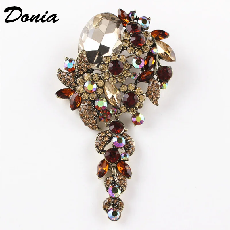 

Donia jewelry Fashion Europe and America Luxury Multicolor Rhinestone Grape Brooch Coat Scarf Corsage Valentine's Day Gift