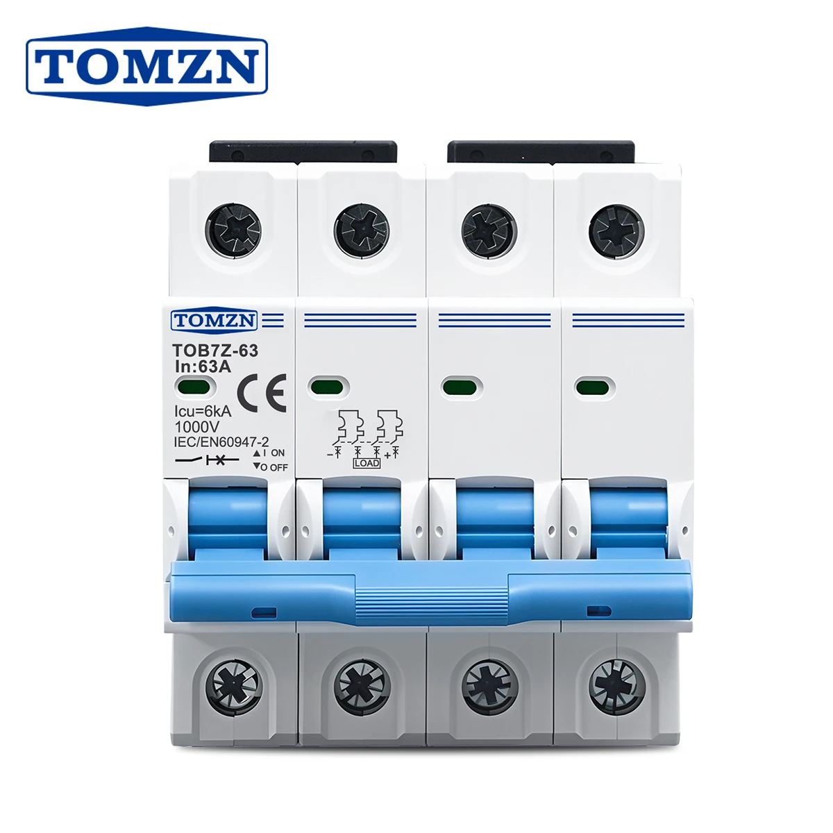 

TOMZN Миниатюрный автоматический выключатель постоянного тока 3-63А для солнечных систем