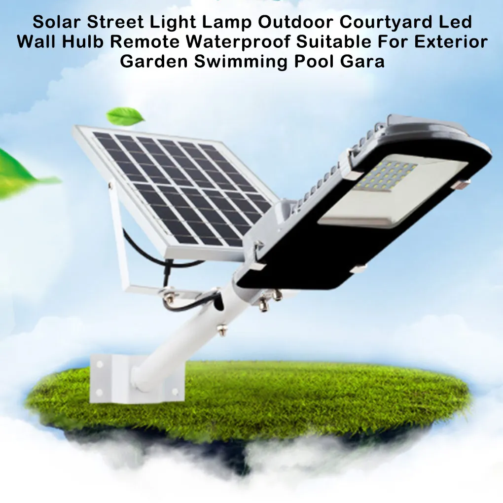

Solar Street Light Courtyard Backyard Wall Lamp Remote Control Spotlight