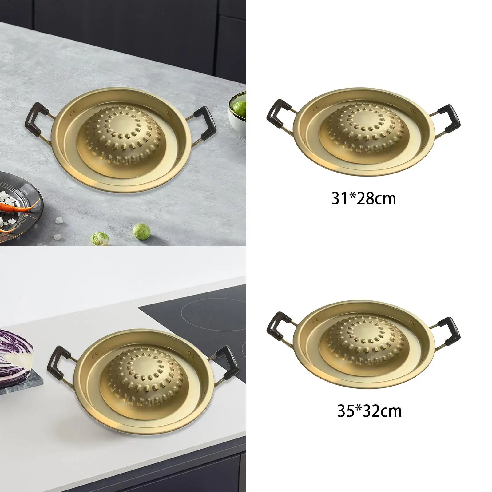 Корейская тарелка для барбекю сковорода-гриль кемпинга сковорода стейка с