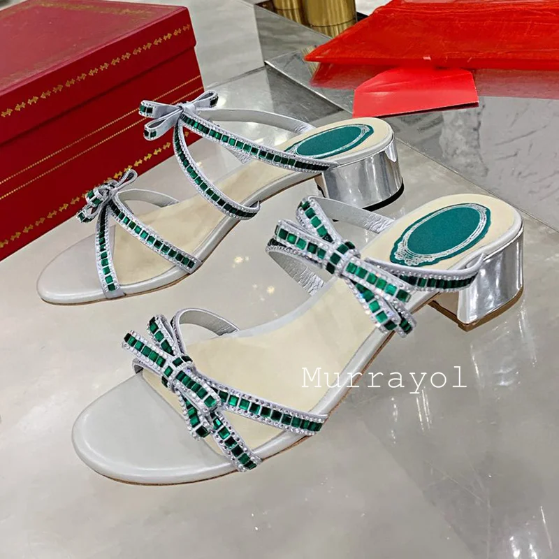 Сандалии женские с открытым носком босоножки бантом-бабочкой искусственный