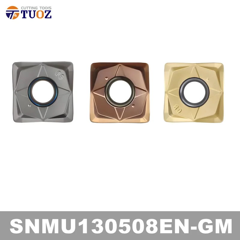 TUOZ SNMU 130508 EN-G двухсторонняя 90-градусная вставка для фрезы с быстрой подачей