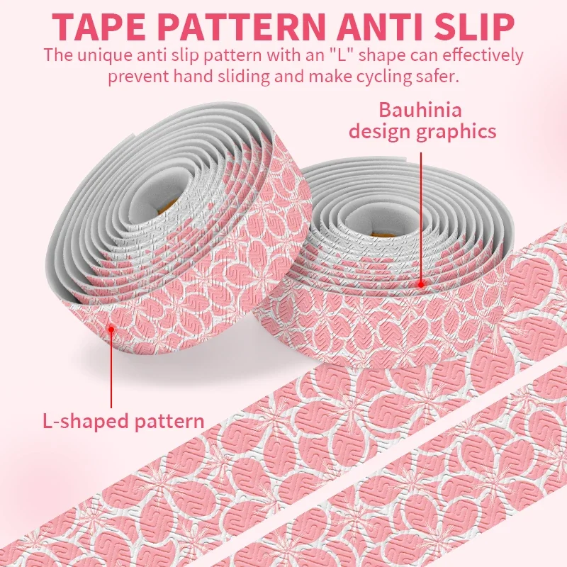 Лента для руля велосипеда BUCKLOS Bauhinia лента EVA + PU Нескользящая амортизирующая