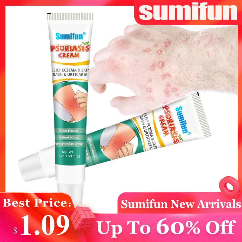 

1Pcs 20g 2022 New Psoriasis Treatment Cream Dermatitis Eczema Antibacterial Ointment Skin Anti-Itching Herbal Care Plaster