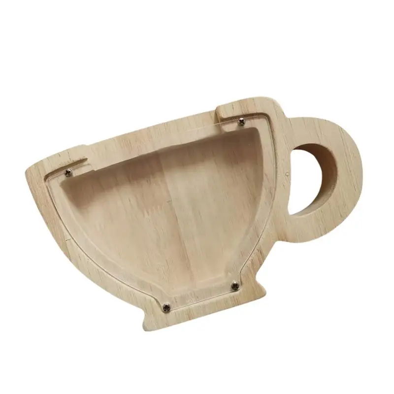 

Деревянная банка для монет, Дубовая чайная банка, креативная коробка для монет и денег, контейнер подходит для украшения дома, подарок для детей и взрослых