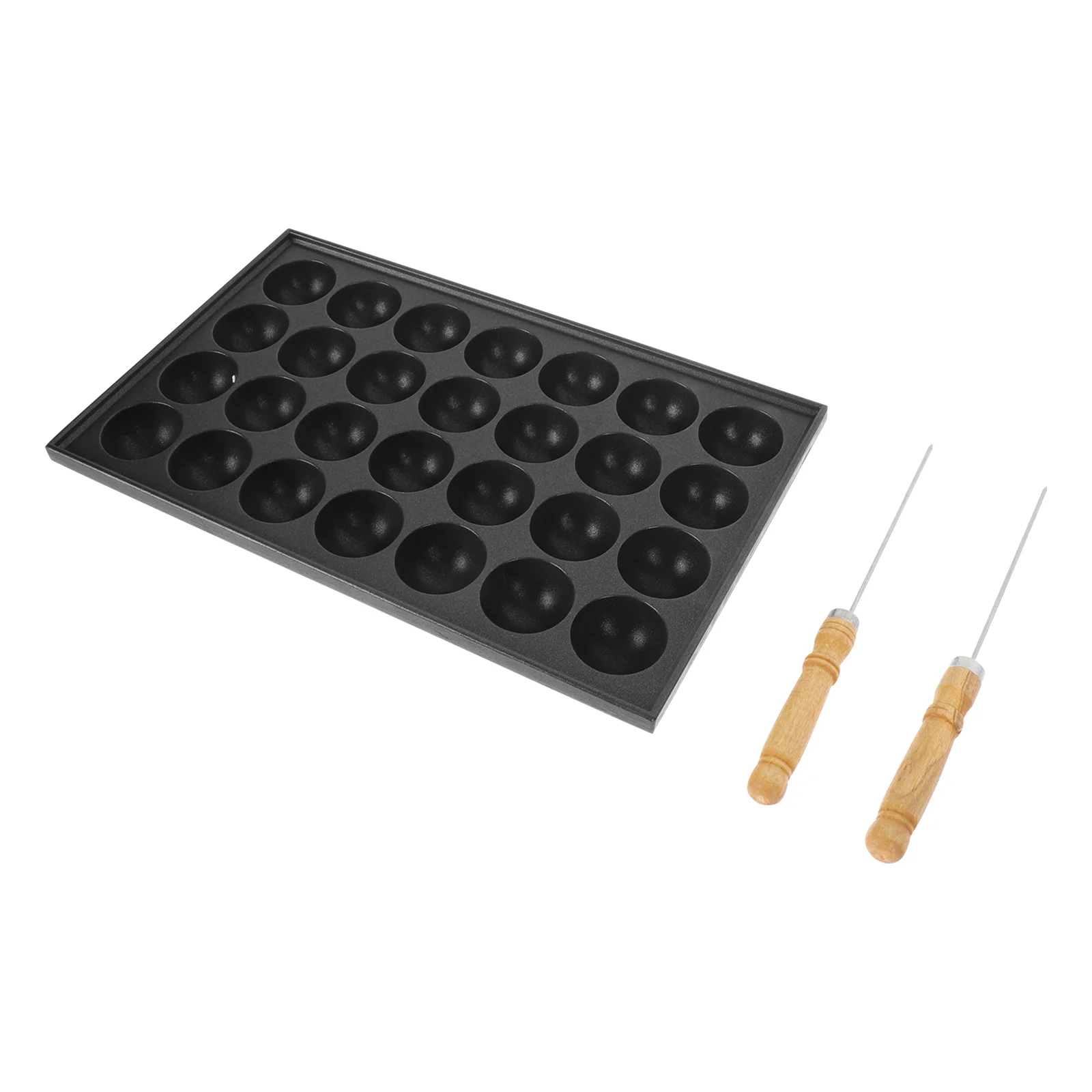 

Snail Pan Mini Meatballs Octopus Mold Kitchen Supplies Iron Baking Tray 28-Hole Poffertjes Cooking Plate