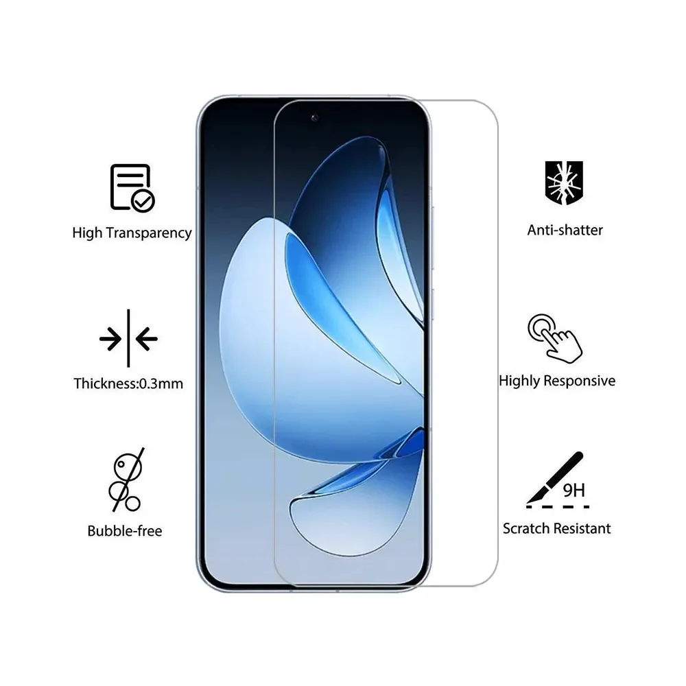 Фото 4 шт. закаленного стекла для Oppo K15 Pro, K15 Pro+, K14x 5G, K13, K13 Turbo. Защитное стекло для экрана Oppo K13 Turbo Pro, K13x, K12, K12 Plus HD. №3