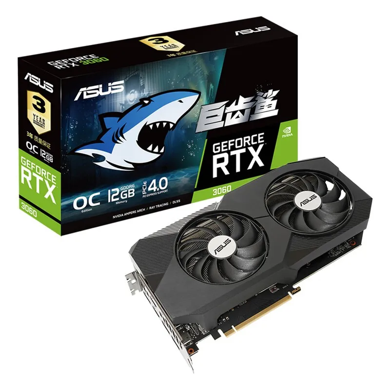 

Игровые видеокарты ASUS RTX 3060 ti 8 Гб 12 Гб GPU графическая карта RTX3060 Новинка