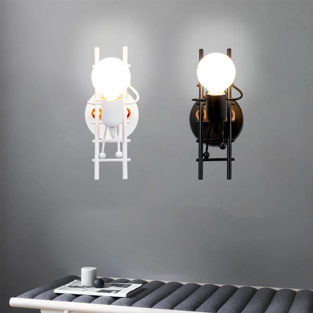 Железный светодиодный настенный светильник s креативный металлический с