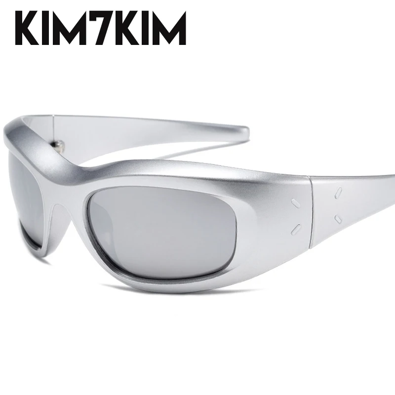 

Outdoor Sports Sunglasses Women Men 2023 Brand Designer Wrap Around Y2k Futuristic Sun Glasses Ladies Rectangle Eyewear UV400