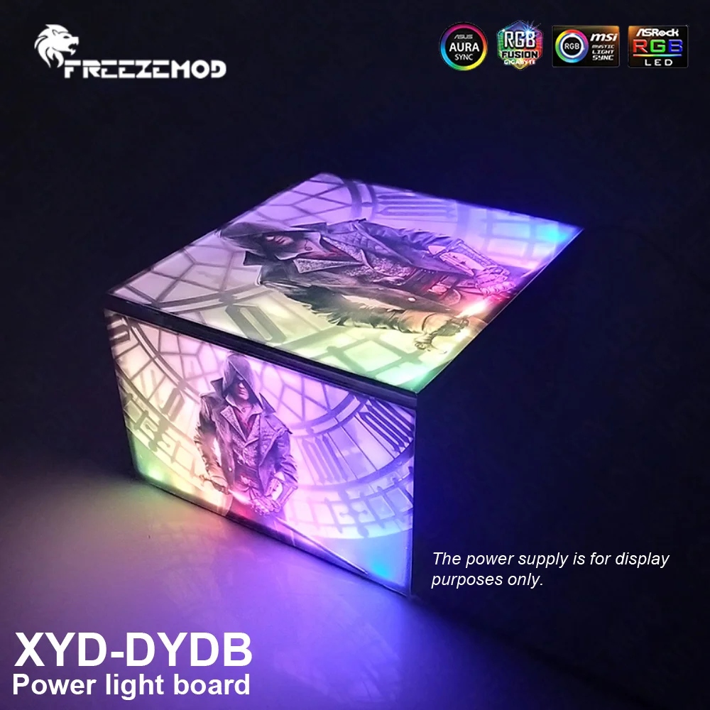 

FREEZEMOD PC Case RGB Panel DIY Lighting Board Acrylic PSU Surface Cover Customize Power Supply Shroud AURA SYNC XYD-DYDB