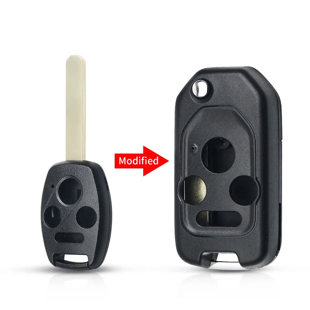 

KEYYOU модифицированный флип-пульт дистанционного управления оболочка для Honda Fit CRV Civic vision Ridgeline HRV Jazz ACCORD 2003-2013