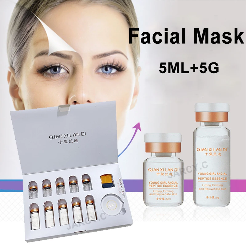 Miracle Face Mask Hyaluronic Acid Mask Korean Skin Care Cream Makeup Peptide Essence 3D Repair Set for Anti-wrinkle Anti-aging