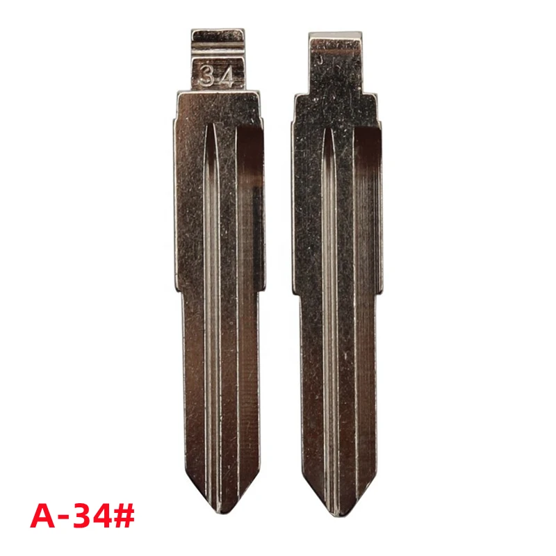 

OEM 50Pcs A-34# Universal Uncut Remotes Flip Key Blade For Hyundai Accent (Side Slot) A34