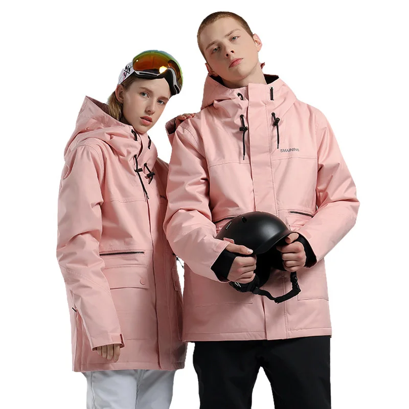 

Men Women Jacket Pants Winter Warm Windproof Waterproof Outdoor Snow Snowboard Coat Trousers Couple's Ski Suit Brand