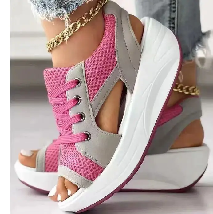 Women Sandals 2023 New Lady Platform Chunky Sandals Comfortable Women's Sandals Open Toe Casual Summer Sports Shoes