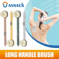 long handle bath brush soft bristled bath brush back body shower sponge exfoliating scrub massager skin bathroom cleaning tools