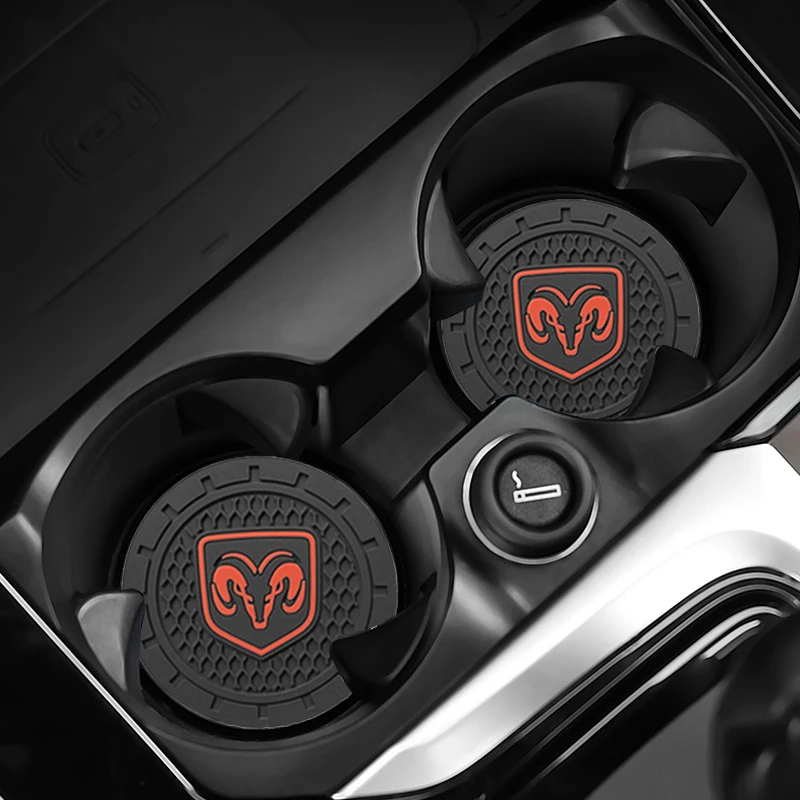 

Thick Car Cup Holder Anti-slip Mat Car Coasters Auto accessories For Dodge Caliber Ram1500 Caravan Charger Grand Caravan Journey